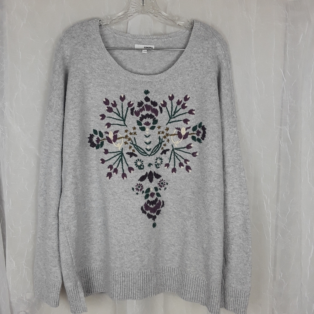 SONOMA Embroidered Sweater